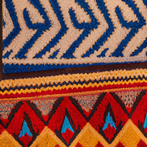 southwest carpets in rust color